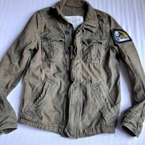 Abercrombie Jacket Womens Small Military Gorpcore Bob Marley Irregular Y2k